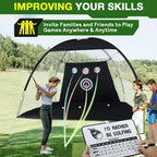Golf-Profi-Trainingsnetz Golf-Schlagkäfig Indoor-Outdoor-Übungs-Trainings-Hilfsmittel Hoher Schlag