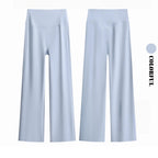 DRUR Damen High Waisted Capri 3/4 Yoga Leggings mit Bauchkontrolle Schlaghose für Fitnessstudio Laufen Tanz Sommer Neu