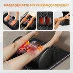 Shiatsu-Massagematte, Ganzkörper-Vibrationsheizung, Tiefengewebs-Schmerzlinderung für Rücken, Nacken, Beine, Massageauflage für Zuhause oder Büro