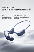 Sanag B60S Knochenschall-Kopfhörer IPX8 Schwimmen Bluetooth Kopfhörer Kabelloses Headset 32GB/64GB MP3 mit Mikrofon Ohrhörer