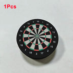 10cm Mini Dart Dock - EVA Schaumstoff Dart Halter & Basisstation mit doppelseitigem Dartboard-Design, weicher Standfuß für Heim- & Partyspiele