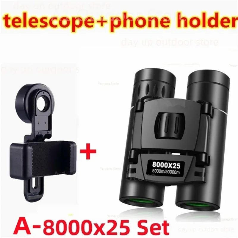 Leistungsstarkes Fern Fernglas Monokular Teleskop Faltbar Tragbar BAK4 FMC Optik Jumelles für Outdoor Camping Jagd Konzert