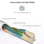 3.5mm Kabelgebundene Kopfhörer mit Bass In-Ear-Stereo-Kopfhörer Musik Sport Gaming Headset mit Mikrofon für Xiaomi IPhone Huawei Samsung