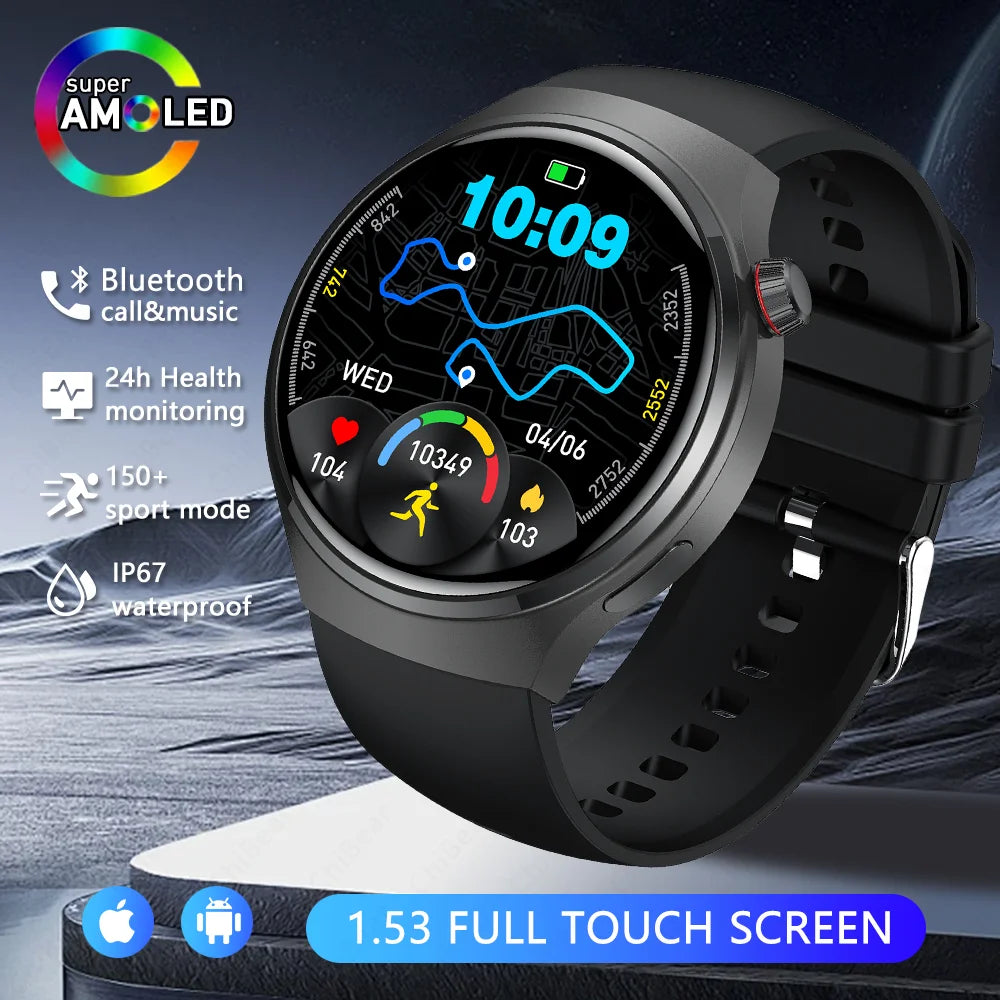 2026 Neue Watch 5 Pro Upgrade GPS NFC Herren Smartwatch 360*360 AMOLED HD Bluetooth Anruf Wasserdichte Smart Watch für Android iOS