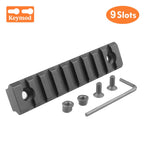 Jagd Taktische Picatinny Schiene 3-13 Slots 20mm Aluminium Schienenadapter Halterung für Keymod / M-LOK System Handschutz Zielfernrohr Montagebasis