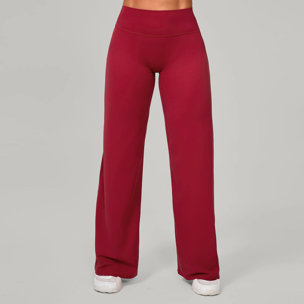 Damen gerade Yoga-Leggings weicher, dehnbarer Stoff Damen-Yogahosen GYM Schweißableitende Eigenschaften Lauf-Sport-Hosen