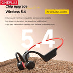 OnePlus Bluetooth Knochenschall-Kopfhörer Drahtlose offene Kopfhörer Freisprechfunktion Wasserdichte Sport-Kopfhörer mit Mikrofon