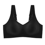 Damen-Push-up-BH, schön am Rücken, große Größen, weicher Halt, nahtlos, einteilig, ohne Bügel, verstellbarer, dünner Sport-BH nahtlos