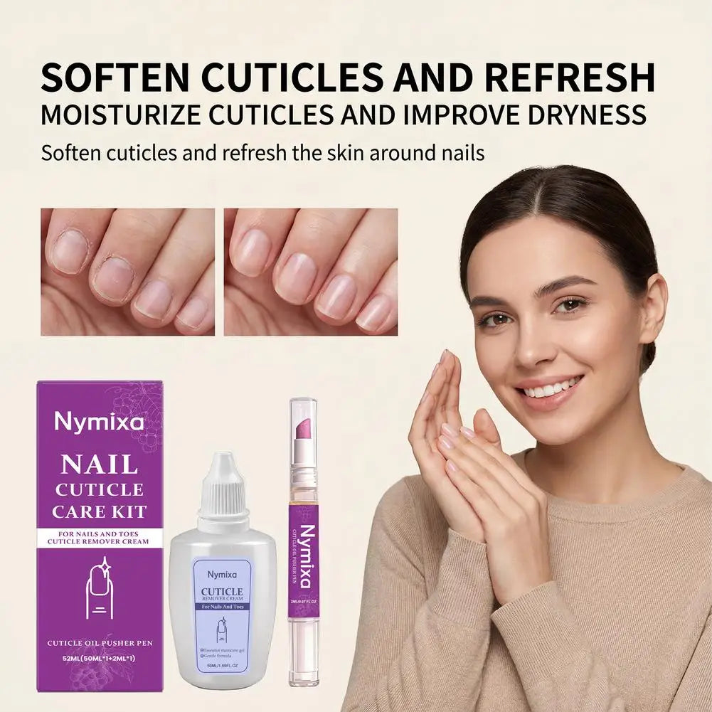 1/2er-Set Nagelhäutchenpflege-Kit, Nagelhaut-Erweichungsöl, Nagelhautentferner für Gel, überwachsene Nagelhaut erweichen, Peeling für Nägel