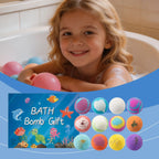 16tlg. Badebomben-Set für Kinder, handgemacht, natürlich, Mega-Blasen, Überraschung, hautfreundlich, lustiges Bade-Set, Ozeanspielzeug-Geschenk