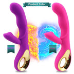 Für Frauen geeignet 2-in-1 Vibrator 10 Frequenzen Dildo für Frauen Vaginal-Klitoris-Saugvibrator Masturbator Erotikartikel