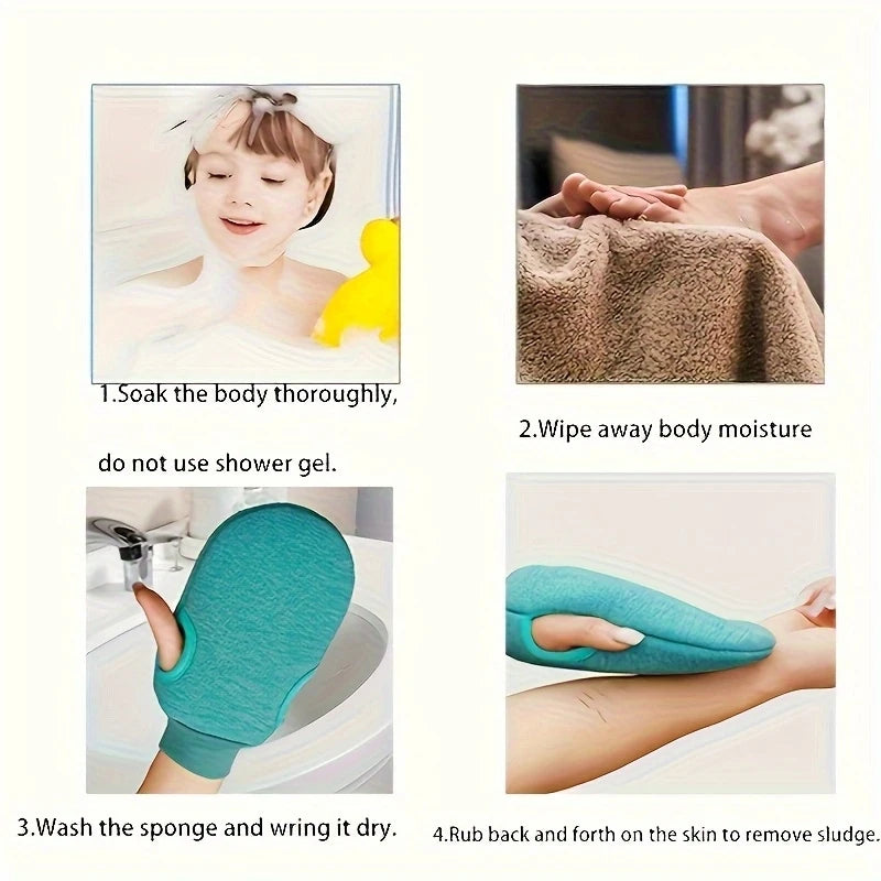 1 Stück Peeling-Handschuh - Peeling-Handschuh für abgestorbene Haut, Bade-Peeling-Handschuhe für Dusche, Spa, Massage, Körperpeeling, Badezubehör