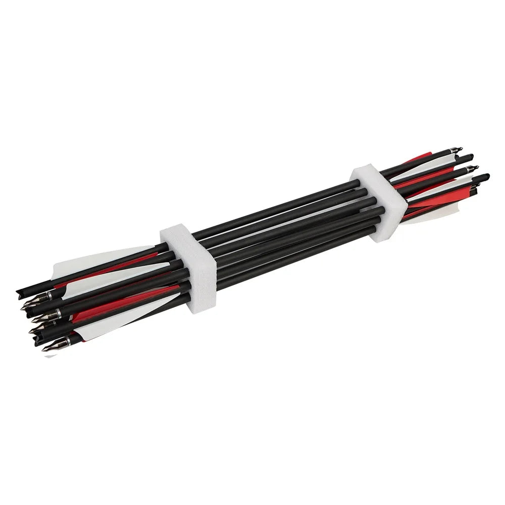 Carbon-Armbrustpfeil mit ersetzter Pfeilspitze, Bogenschießbolzen, Schießzubehör, Jagd, ID8.8, AD7.6, 20"