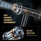 VGR Haartrockner ohne Blätter Professional Negative Ionen Föhn Bürstenloser Motor 11000 RPM Leistungsstarker elektrischer Trockner für Salon V-427