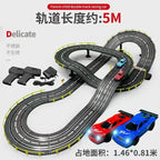 Elektrische ferngesteuerte Slot-Car-Rennbahn, groß, 2 Spieler, wettbewerbsfähig, Dual-Modus, ferngesteuert, einstellbar, Spleißen, Kinder-Erwachsenen-Geschenkset
