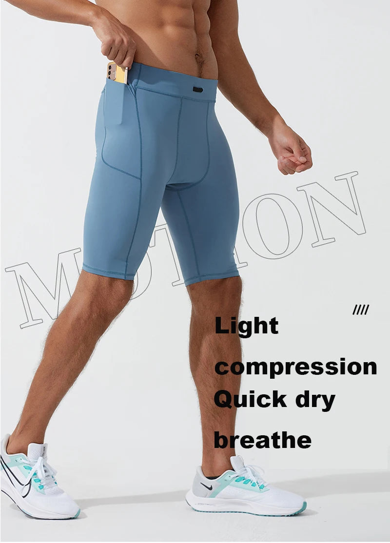 Kompressionsshorts Herren Schnell Trocknend Bodybuilding Tights Shorts Fitness Leggings Elastischer Bund Sportshorts Kurze Hose Gym Laufsport Herren