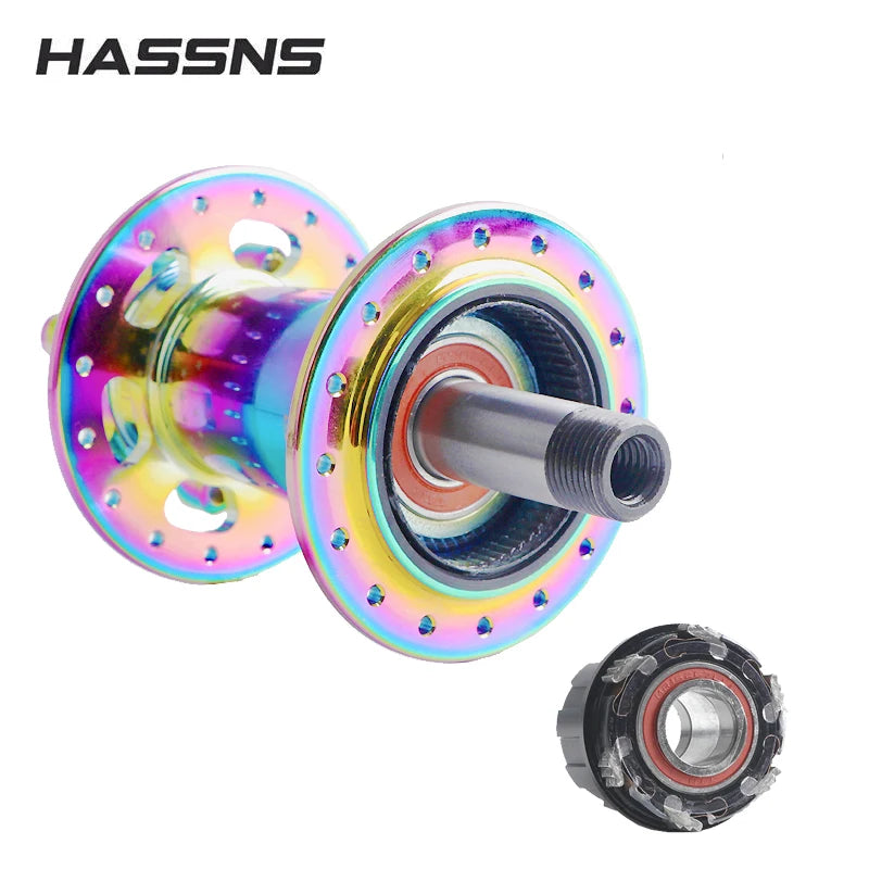 HASSNS Noisy Cube Pro 7 Freilauf MTB Hinterradnabe 32 Loch Dirt Jump Bike Nabe Wechsel Fahrrad Cube 15*100/10*135MM Fahrradbuchsen