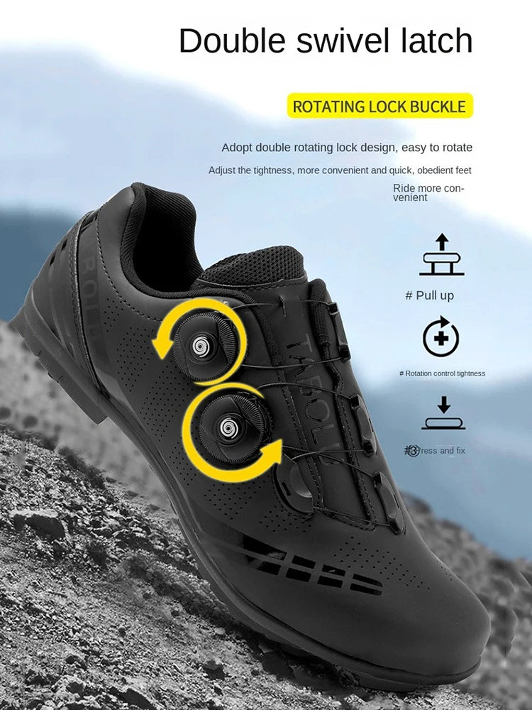 Fahrradschuhe aktualisiertes Modell MTB Fahrrad Herren Rennen Wettkampf selbstsichernd Speed Fahrrad Sportschuhe Damen Spd Cleats Radschuhe