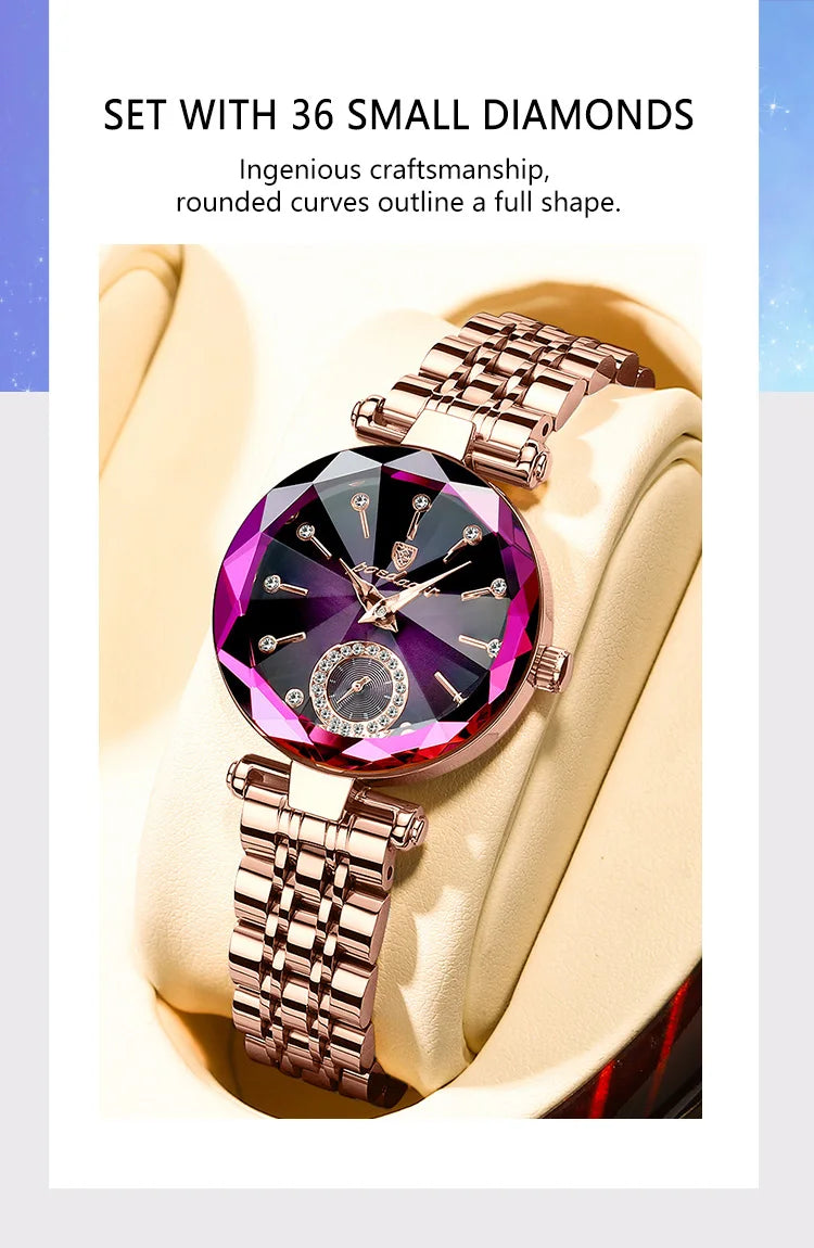 POEDAGAR Luxusuhr für Damen, wasserdicht, lässige Quarzuhr für Damen, hochwertige elegante Damenuhren, Damenuhr Reloj+Box