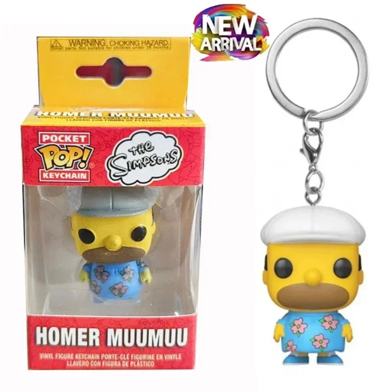 2026 Funko Schlüsselanhänger Ranger Rot Blau Pink Minion Kevin Otto Stuart Spider Spot Vash Ahsoka Inuyasha Homer Sam Sally Figuren Spielzeug