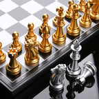 Magnetisches Internationales Schachfiguren-Set, klappbares Tischbrett, 3 verschiedene Größen, 36x31cm König 7.2cm