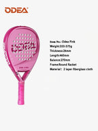Odea Platte Tischtennis-Schläger Käfig Strand-Paddel Professioneller fortgeschrittener Kohlefaser Sport-Schläger Outdoor Sport-Schläger