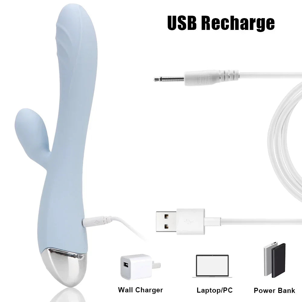 Dildo Vibrator für Frauen Leistungsstarker G-Punkt Klitorisstimulator Vagina Massagestab AV Zauberstab Weiblicher Masturbator Sexspielzeug für Erwachsene ab 18 Jahren