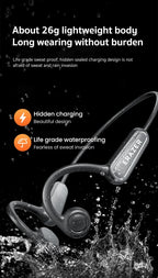 ERAZER XF22 Kopfhörer Bluetooth 5.4 Sport Wireless Kopfhörer Knochenschall-Headsets mit Mikrofon Nackenbügel-Kopfhörer