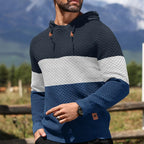 Herren Pullover Frühling Neu Sportlich Warm Figurbetont Gestrickt Pullover Hoodie Kordelzug Hoodies Freizeit Sweatshirt US Größe