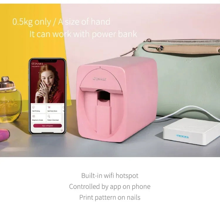 Smarter 3D Mobiler Nageldrucker M1 Muster Digitaler Nagelkunst-Drucker DIY Tragbares H1 Nagelkunst-Gerät Vom Telefon