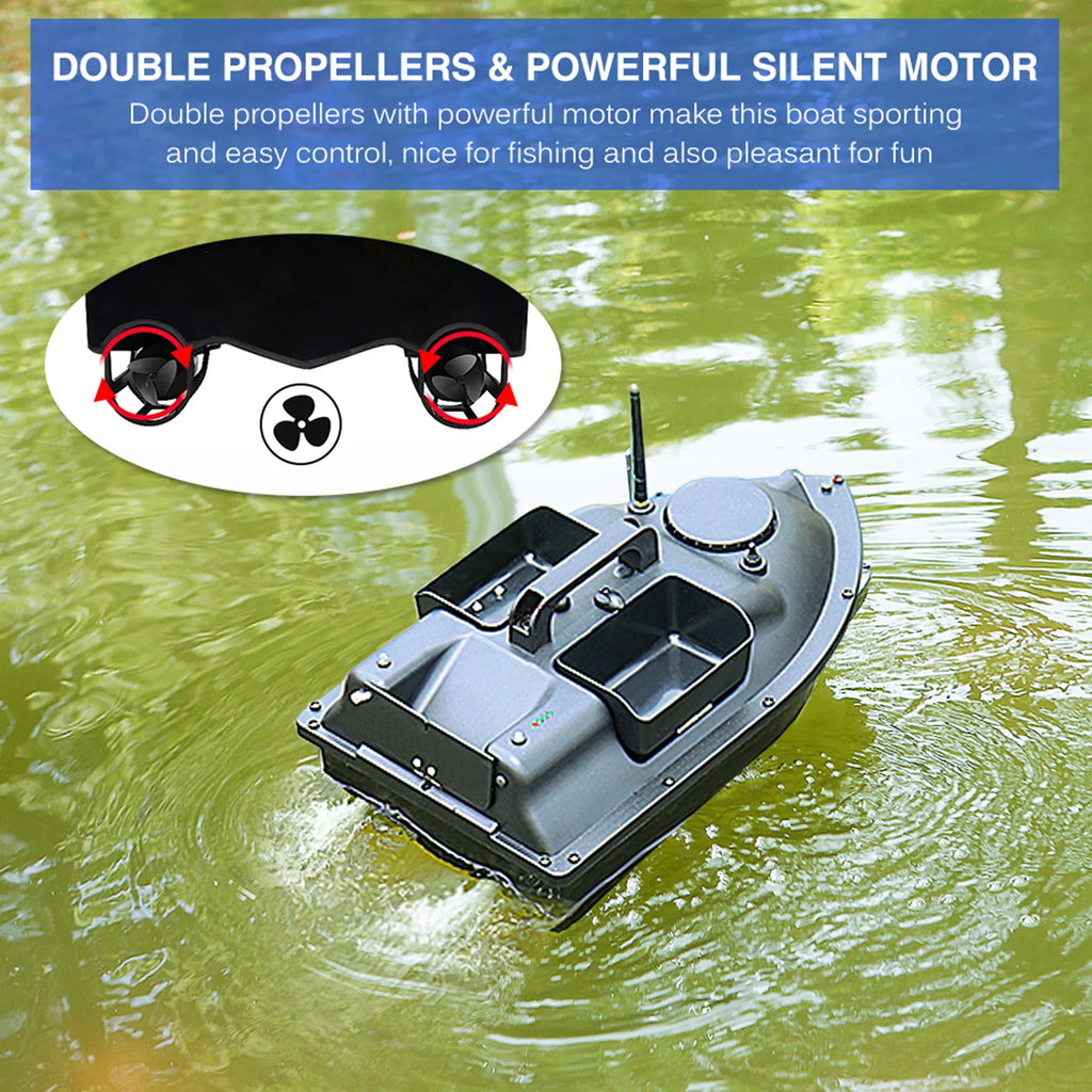 Modernes GPS-Futterboot mit 3 Köderbehältern, 12000mAh kabelloses Futterboot mit automatischer Rückkehrfunktion, verschiedene Stile