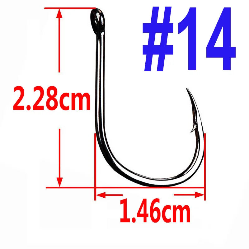 100/50/25 Stück Iseama Karpfenangelhaken, Offset Circle Hook, Einzel-Fliegenangelhaken, Widerhaken, Meeresangelhaken, Zubehör