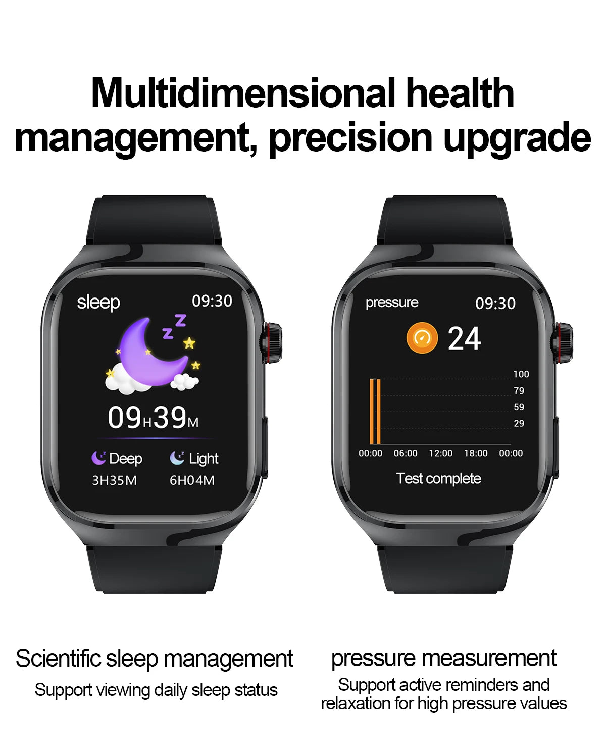 2026 Neue Pflegegrad-Harnsäure-Blutfettwerte Smartwatch Herren EKG+PPG Blutdruck Herzfrequenz Bluetooth Anruf Gesundheits-Smartwatch