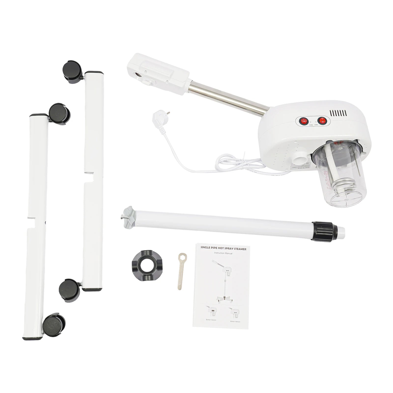 Professioneller 2-in-1-Ozon-Gesichtsdampfer mit automatischer Abschaltautomatik für Schönheitssalons, Spas und Hautpflege zu Hause