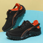 FANCYLEE Damen-Trekkingschuhe Atmungsaktives Mesh-Wanderer Leichtgewichtige Outdoor-Rutschfeste Bergsteigerschuhe EU 36-42