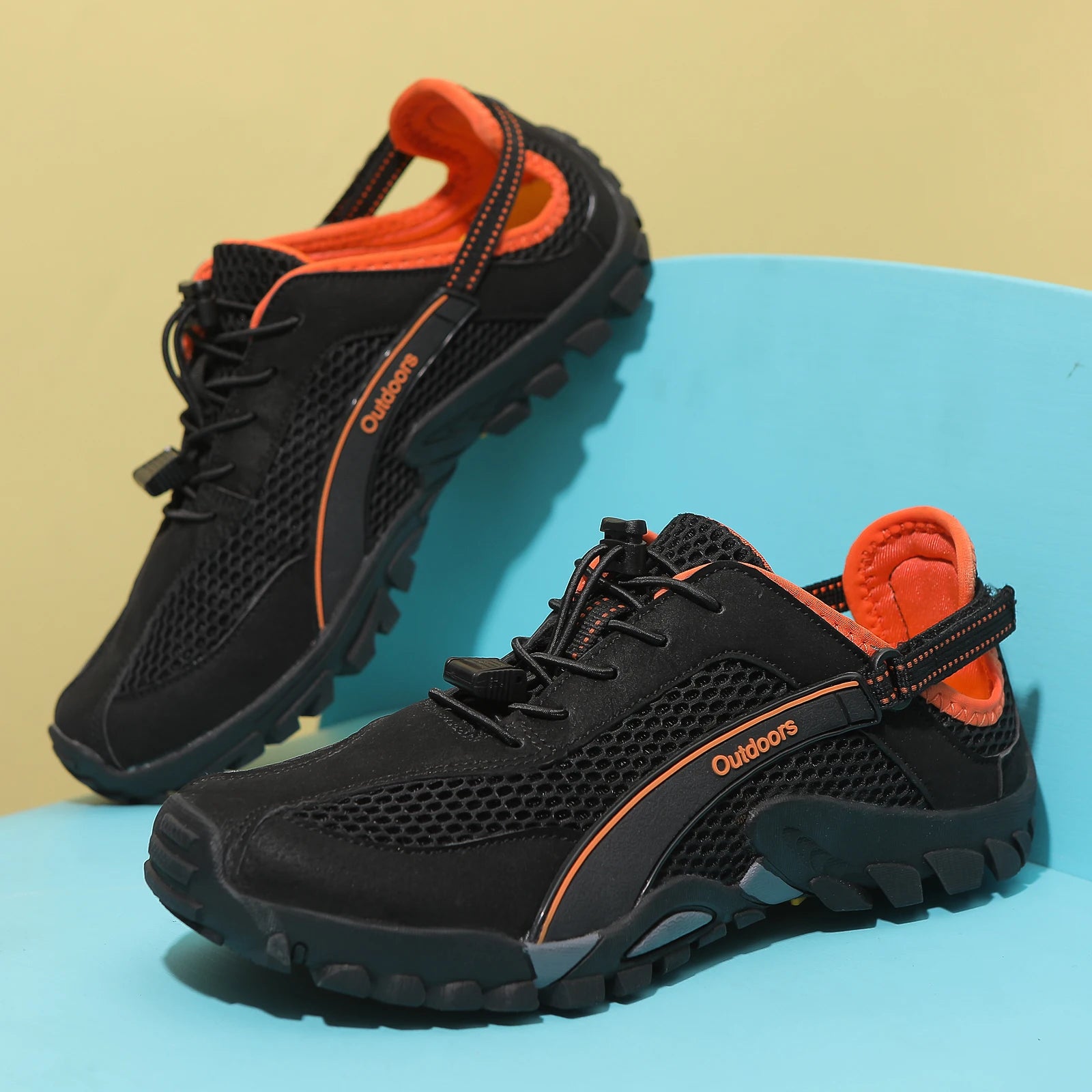 FANCYLEE Damen-Trekkingschuhe Atmungsaktives Mesh-Wanderer Leichtgewichtige Outdoor-Rutschfeste Bergsteigerschuhe EU 36-42