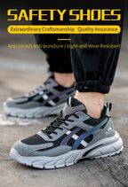 Herren-Sicherheitsschuhe, durchtrittsichere Arbeits-Sneaker, leichte Arbeitsschuhe, Herren-Stahlkappenschuhe, Sicherheitsstiefel, unverwüstliche Schuhe