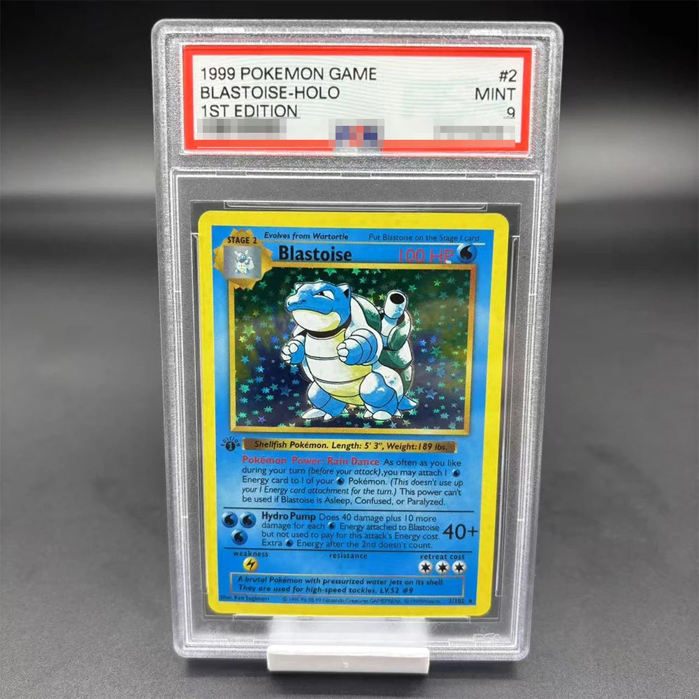 DIY 1999 PTCG SPIEL Englische Version 1. AUFLAGE GLURAK TURTOK Sammelkarte 10Punkte Bewertung Karte Anime Spielkarte Geschenk Spielzeug