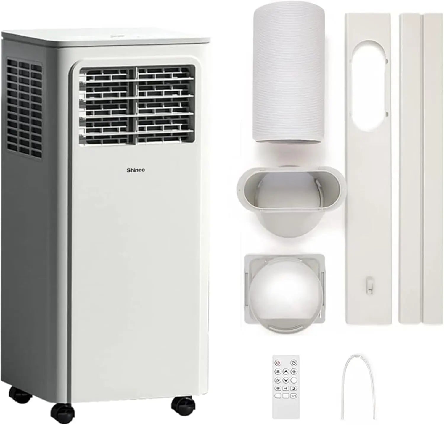 SHINCO 7000 BTU Mobiles Klimagerät (2,05 kW), Kühlen & Ventilieren & Entfeuchten, Raumgröße bis zu 54 m³ (18 ㎡) Hauptbild