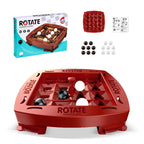Logik-Schach-Schienenspiel, Lernspielzeug, Schienenschachspiel, Vier-Gewinnt-Spiel, lustiges 2-Spieler-Puzzle-Brettspiel-Set für den Tisch
