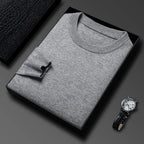 2025 Neuer Herren-Freizeitpullover Rundhals Langarm Strickpullover Rautenmuster Mode Vielseitiges Oberteil 2029