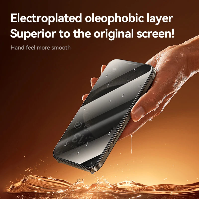 Joyroom 1/2 Stk. 20° Anti-Spionage-Glas für iPhone 16 15 Pro Max Glas für iPhone 16 15 14 13 12 11 Pro Max Blickschutzfolie