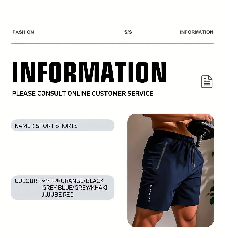 Herren-Shorts für sommerliches Fitnessstudio-Training, Laufen, Radfahren, schnell trocknend, atmungsaktiv, mit Kordelzug, Sporthose, Ausgeh-Outfit0428