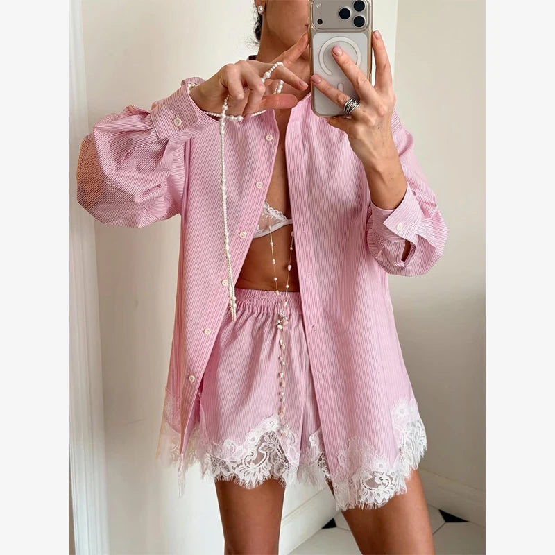 Damen Anzug mit Revers, langen Ärmeln, chic, einreihig, weites Bein, lange Hose, Sets 2026, lässiges, lockeres Outfit für den Alltag