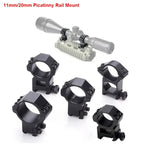 2 Stück Zielfernrohrmontagering für Durchmesser 25,4 mm 30 mm 35 mm taktisches Zielfernrohr Taschenlampe 11 mm 20 mm Picatinny-Schienenmontagezubehör