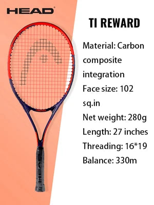 HEAD Carbon Composite Integration Tennisschläger für Anfänger Damen Herren Studenten Einzel-Trainingsschläger