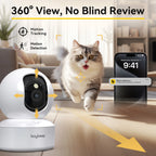 BoyKeep 3MP 5G/2.4GHz WiFi Indoor-Überwachungskamera Smart Babyphone IP-Kamera mit automatischer Verfolgung und 24/7 Videoüberwachung