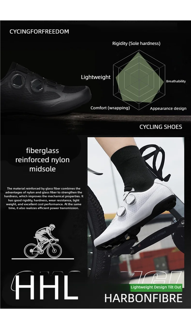 Speed Cycling Sneaker Herren Rennradschuhe Cleat-Schuhe SPD-Schuhe Fahrrad Flat Pedal Schuhe Herren Outdoor-Schuhe Weiß