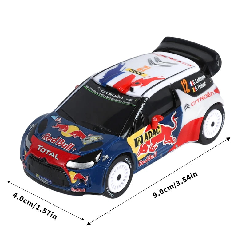 Analog elektrische Slotcar-Rennfahrzeug 1:43 Maßstab DS WRC 2015 Rally Go Cars 1/43 Spielzeugteile Zubehör