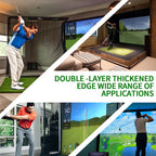 Caiton Golf Impact Screen – Geräuschlos, HD, Reißfest, Schwungtraining für Innen- und Außenbereich, Einfacher Aufbau, Schlagschutz, Verschiedene Größen